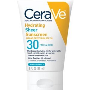 Hydrating Sheer Sunscreen Broad Spectrum SPF 30 for Face & Body